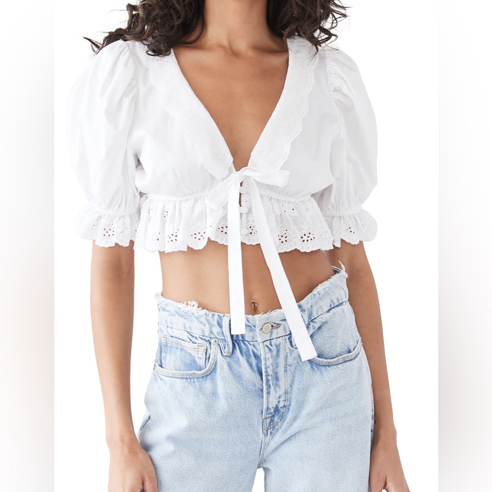 FOR LOVE AND LEMONS Caterina Blouse XS